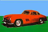 Andy Warhol 300 SL Coupe 1954 painting